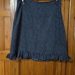 Navy Blue Ruffled Women's Skirt